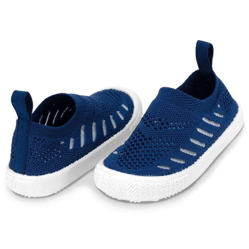 Kids Breeze Slip On Shoes Navy Jan & Jul