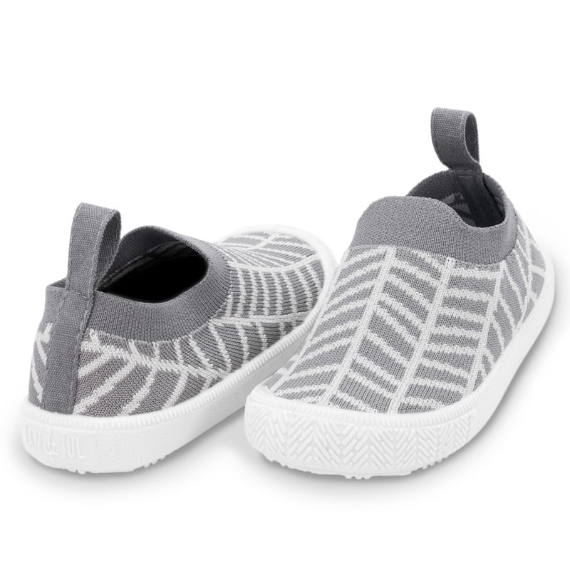 Jan & Jul Graphic Knit Shoes - Grey Construction Jan & Jul Graphic Knit Shoes - Grey Construction