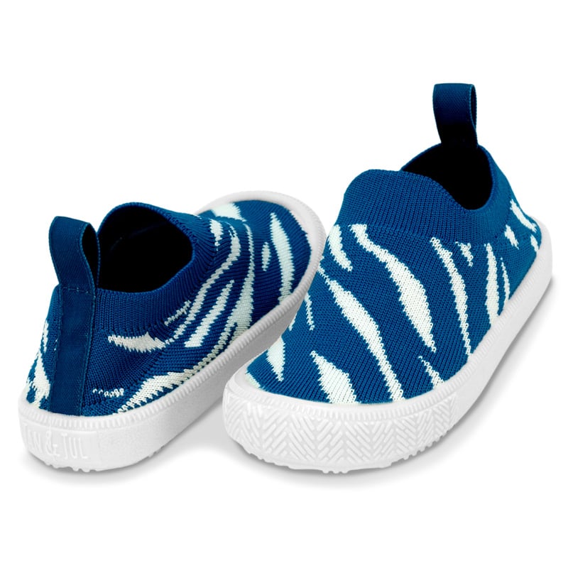 JAN & JUL Slip-on Kids Shoes, Breathable Casual Knit Sneakers (Khaki  Stripes, 13 Little Kid) 