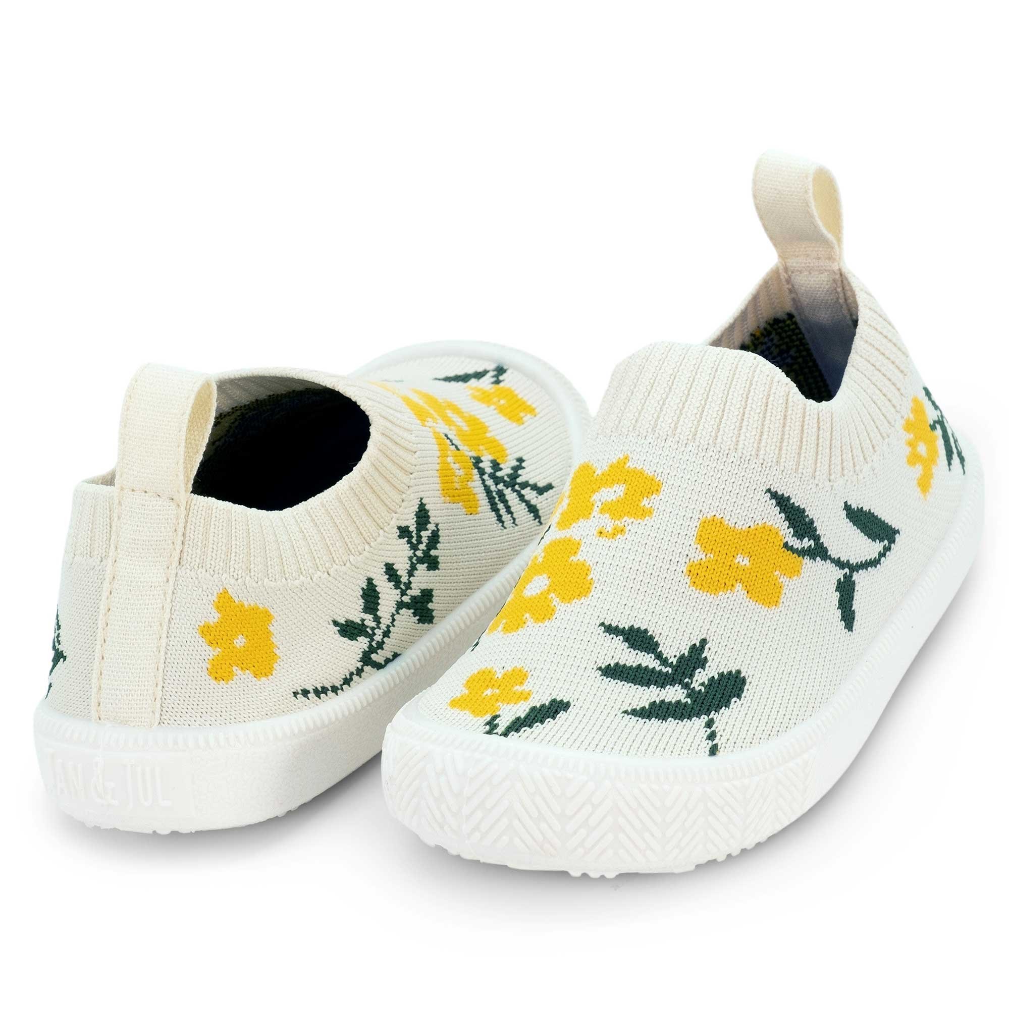 Jan & Jul Graphic Knit Shoes - Yellow Flower Jan & Jul Graphic Knit Shoes - Yellow Flower