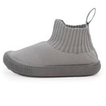 Kids High Top Knit Shoes | Grey