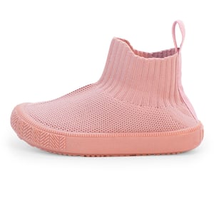 Kids High Top Knit Shoes | Pale Pink