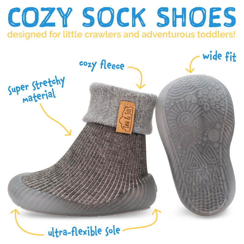 Cozy Sock Shoes, Oat for Babies and Toddlers