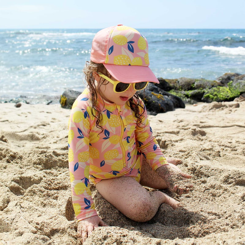 Girls One Piece UV Swimsuit | Summer Citrus