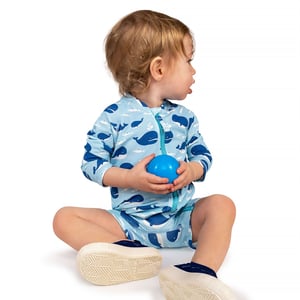 Kids One Piece UV Sun Suit | Blue Whale