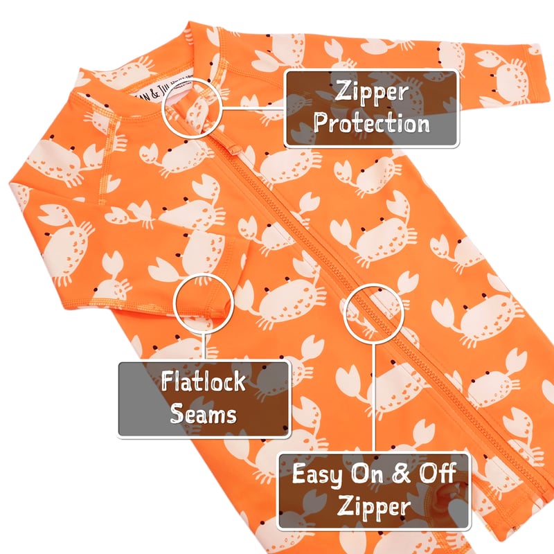 Jan & Jul UV Jumpsuit - Crabby Crab Jan & Jul UV Jumpsuit - Crabby Crab