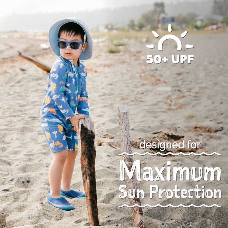 Combinaison Anti-UV Miniclub Sun Safe 40+ UPF Garçon Dinosaures - 18-24 Mois Neuf