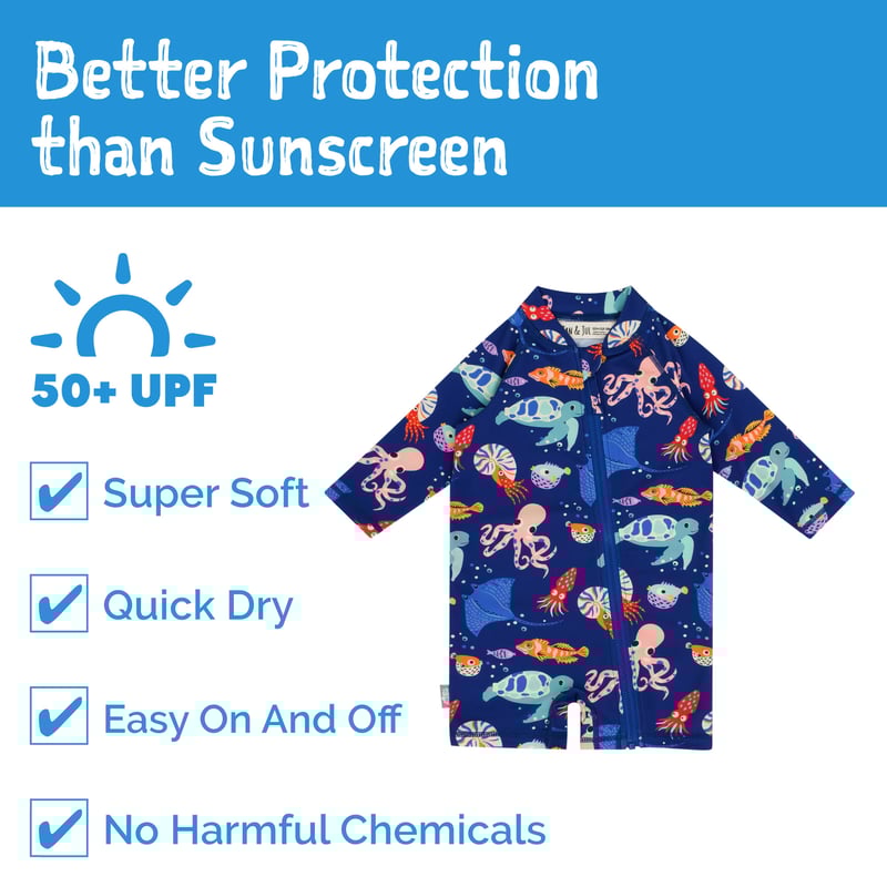 Jan & Jul UV Jumpsuit - Sea Friends Jan & Jul UV Jumpsuit - Sea Friends