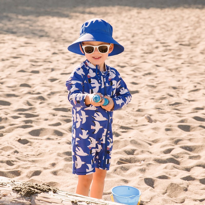 Baby Boy Sunsafe Suit And Hat Kids 3p UV SKINZ Boys Piece Sun And