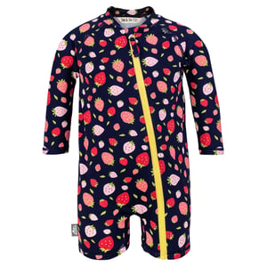 Kids One Piece UV Sun Suit | Strawberry