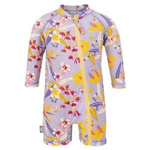 Kids One Piece UV Sun Suit | Tropical Bloom