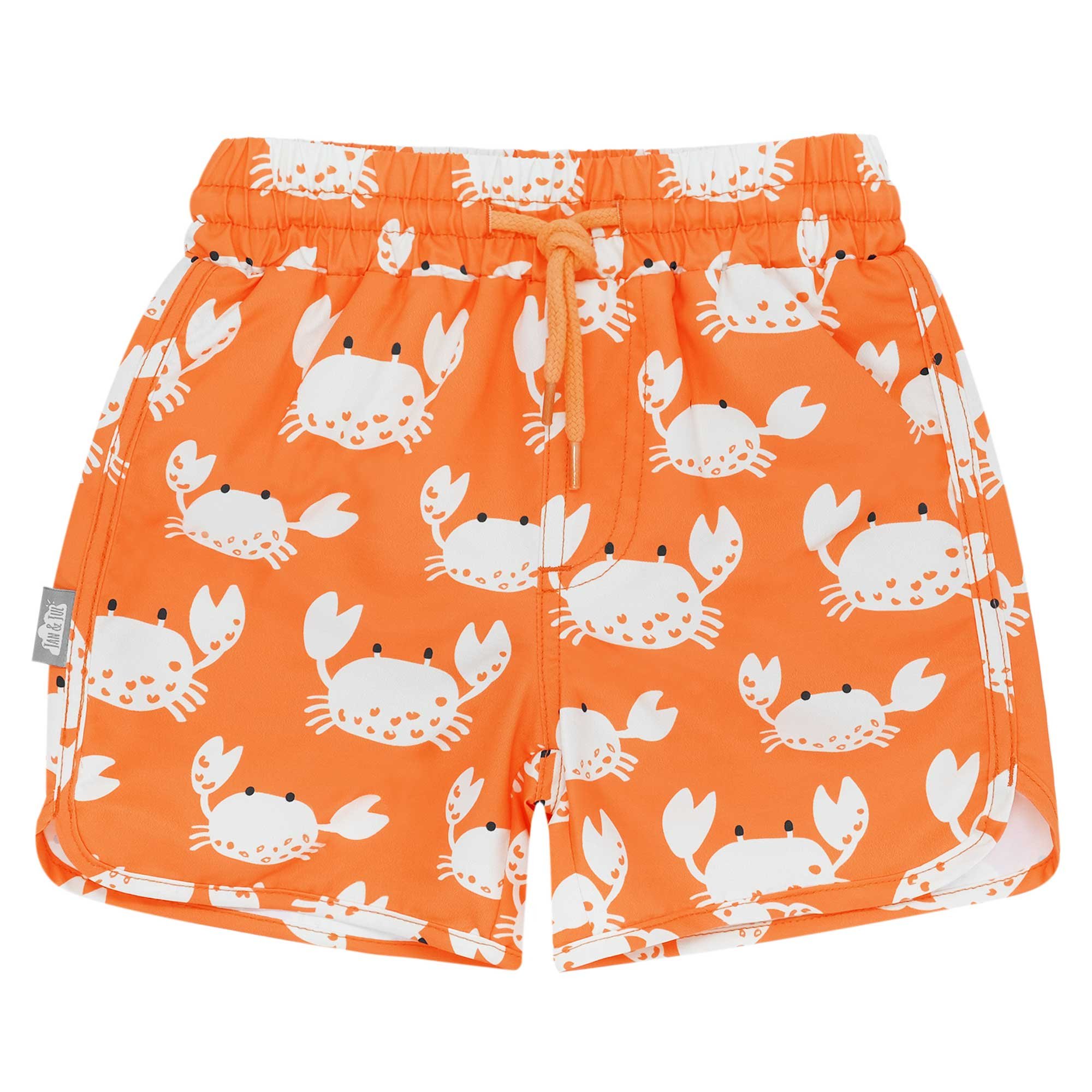 Kids UV Swim Shorts Crabby Crab Boys Board Shorts Jan Jul