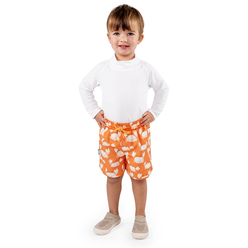 Kids UV Swim Shorts | Crabby Crab