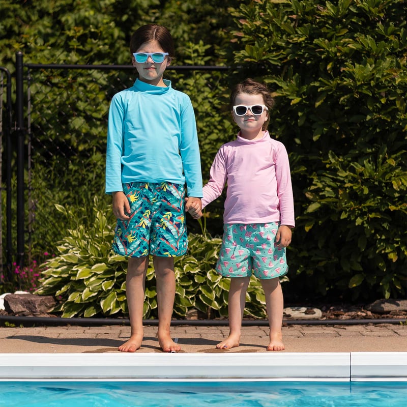 Kids UV Swim Shorts | Watermelon
