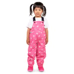 Kids Fleece Lined Rain Overalls | Hearts