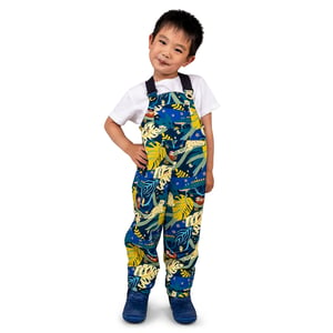 Kids Single Layer Rain Overalls | Jungle Nights