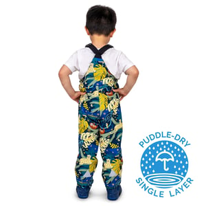 Kids Single Layer Rain Overalls | Jungle Nights