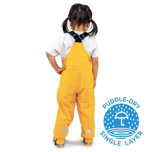 Kids Single Layer Rain Overalls | Yellow