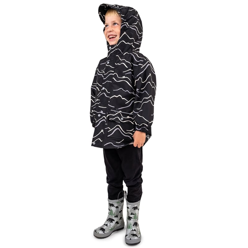 Kids Fleece Lined Rain Jackets | Bear Mountain
