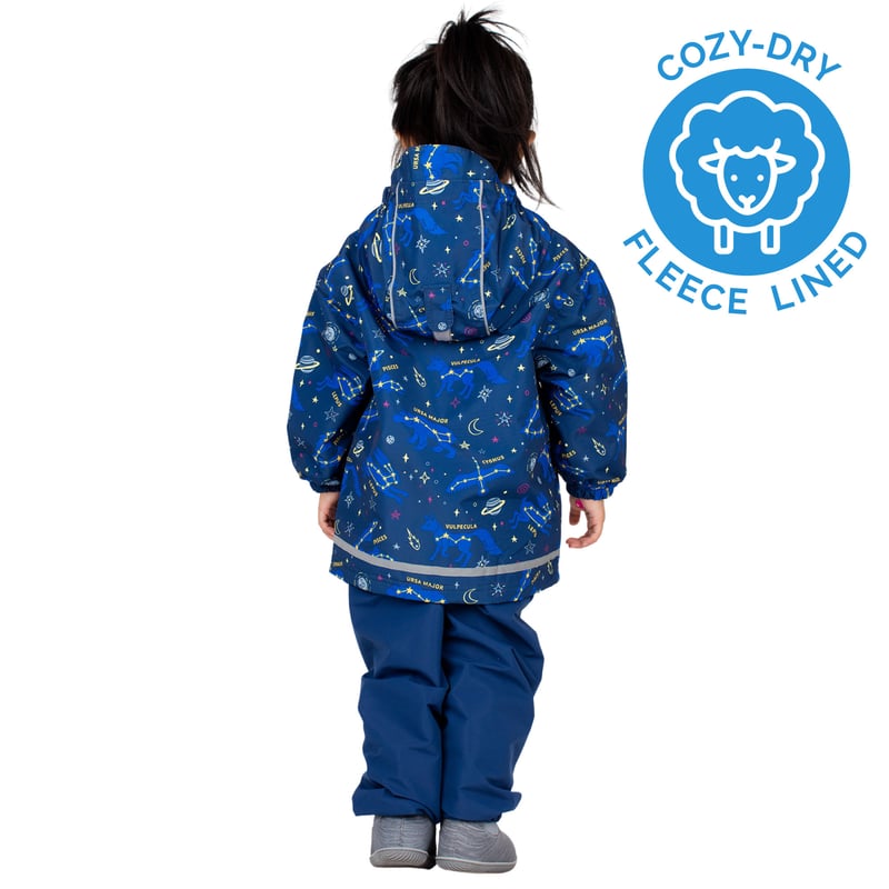 Kids Fleece Lined Rain Jackets | Constellations