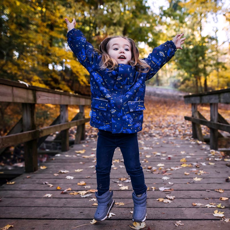 Kids Fleece Lined Rain Jackets | Constellations