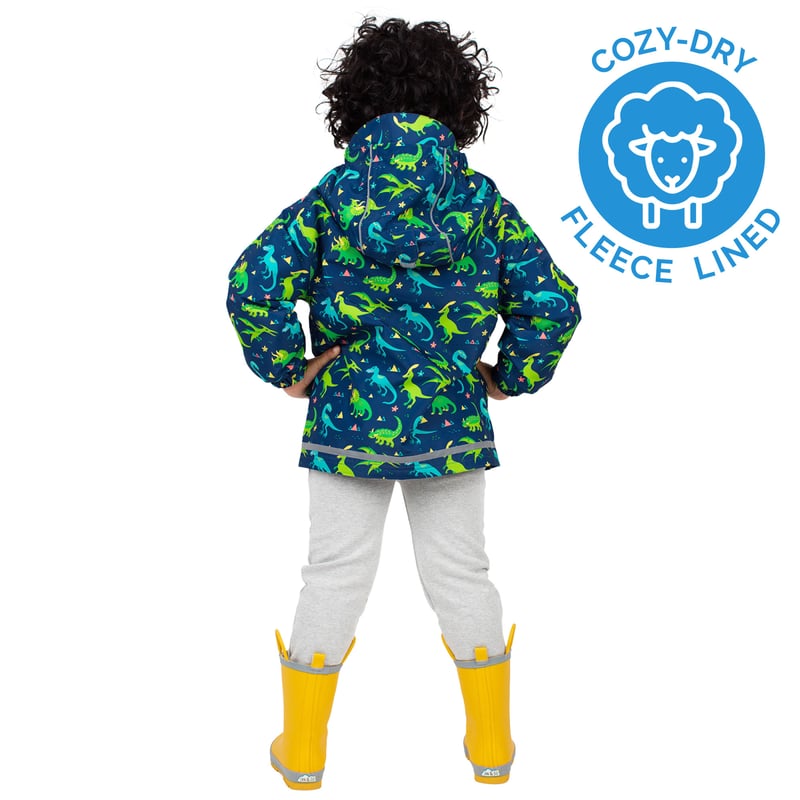 Kids Fleece Lined Rain Jackets | Dinoland