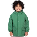 Kids Fleece Lined Rain Jackets | Fern Green
