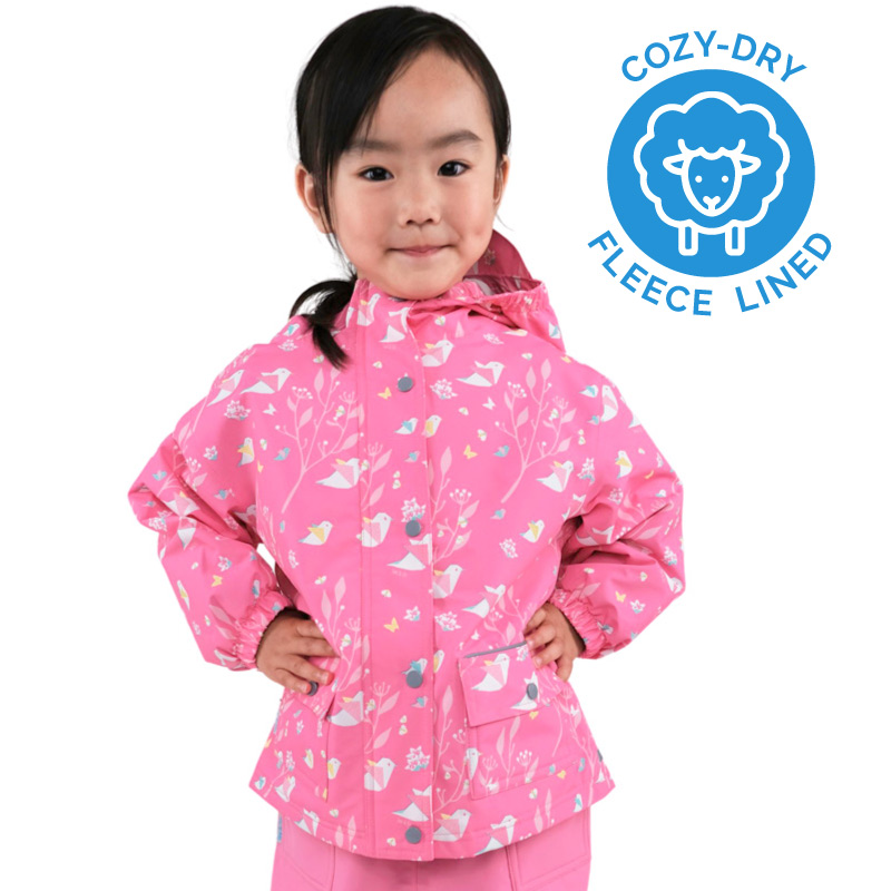 Jan & Jul Cozy-Dry Rain Jacket - Watermelon Pink Jan & Jul Cozy-Dry Rain Jacket - Watermelon Pink