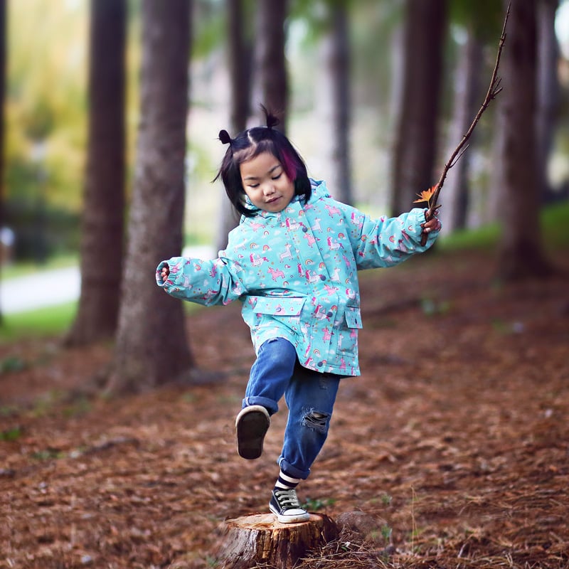 Little girls sales rain jacket