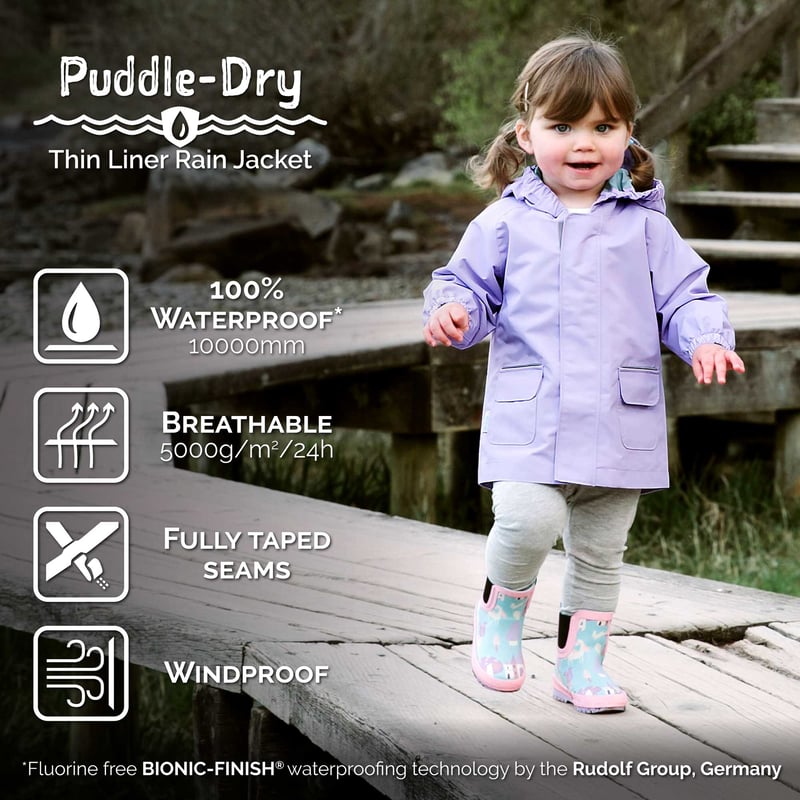 Kids Shell Jacket | Wild Child, Waterproof Raincoat | Jan & Jul