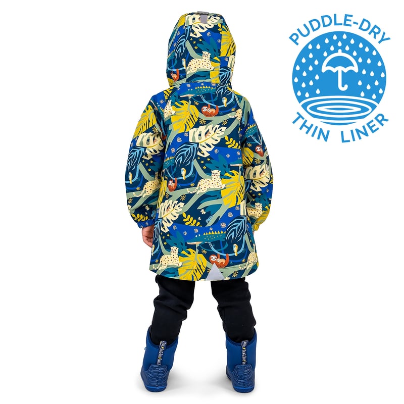 little　のれん Kids Shell Jacket | Jungle Nights Waterproof Raincoat | Jan