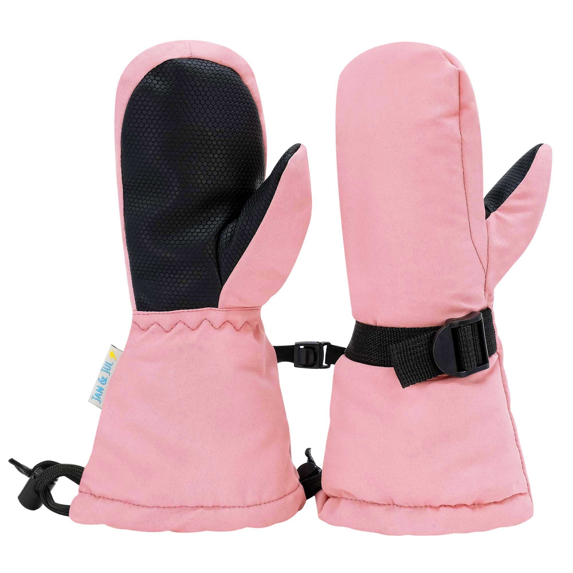Jan & Jul Toasty-Dry Waterproof Snow Mittens - Pink Rainbow Jan & Jul Toasty-Dry Waterproof Snow Mittens - Pink Rainbow