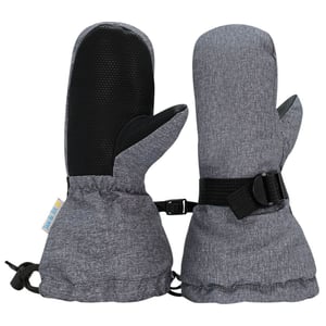 Kids Waterproof Mittens | Heather Grey