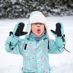 Kids Waterproof Mittens | Pink Tulip