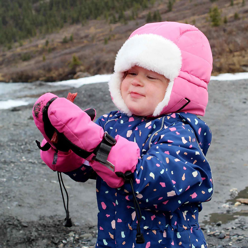 Kids Waterproof Mittens Watermelon Pink Snow Mitts Jan Jul