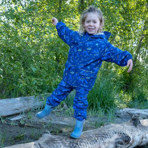 Kids Fleece Lined Rain Pants | Constellations