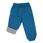 Kids Fleece Lined Rain Pants | Deep Blue
