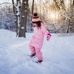 Kids Fleece Lined Rain Pants | Dusty Pink