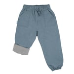 Kids Fleece Lined Rain Pants | Heather Grey