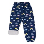 Kids Fleece Lined Rain Pants | Rainbow