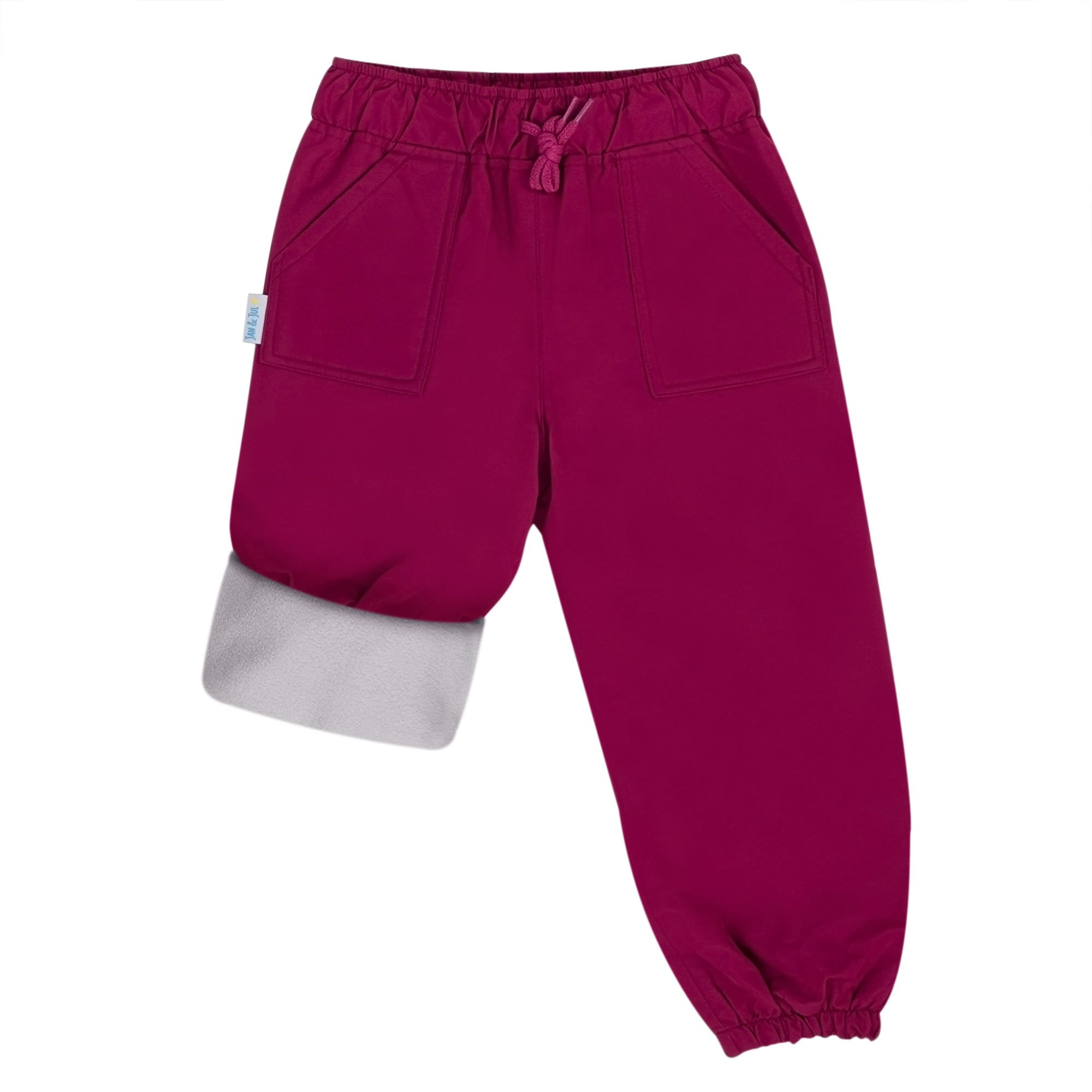 Kids Fleece Lined Rain Pants