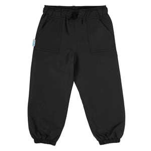 Kids Single Layer Rain Pants | Black