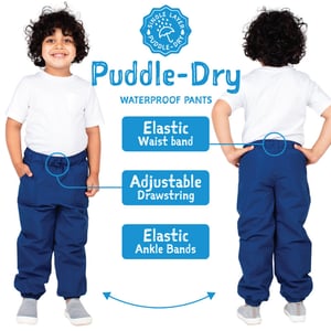 Kids Single Layer Rain Pants | Bear Features