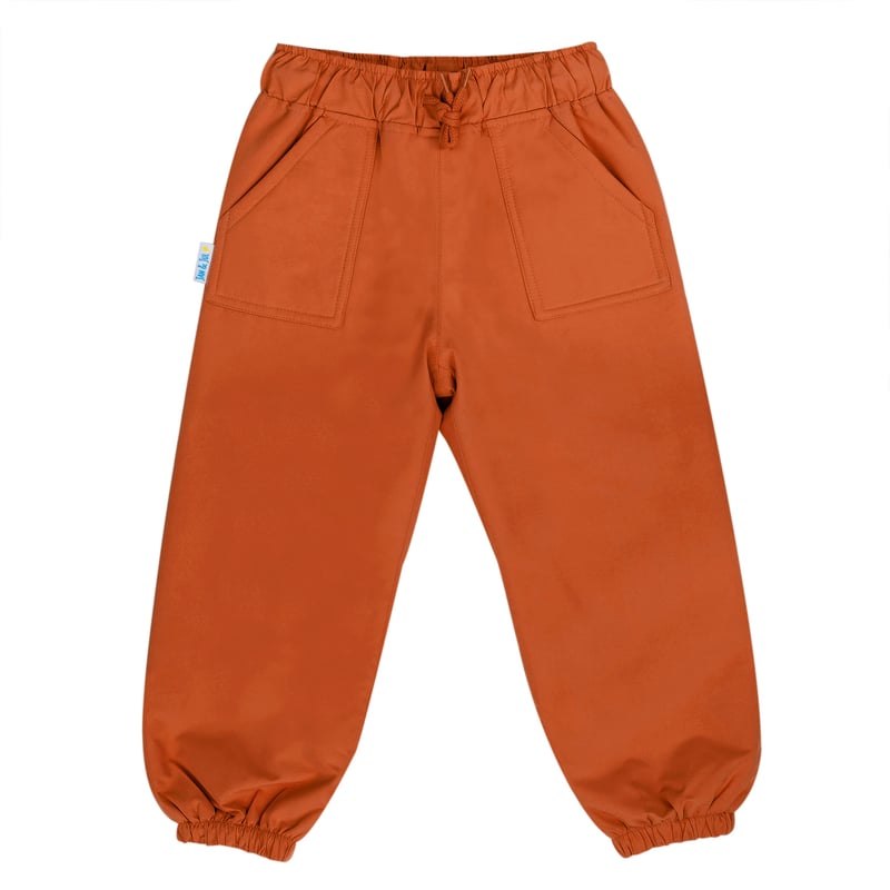 Kids Single Layer Rain Pants | Terracotta