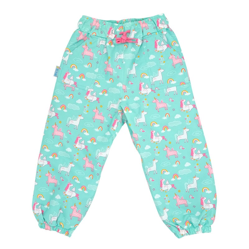 Kids Single Layer Rain Pants | Unicorn