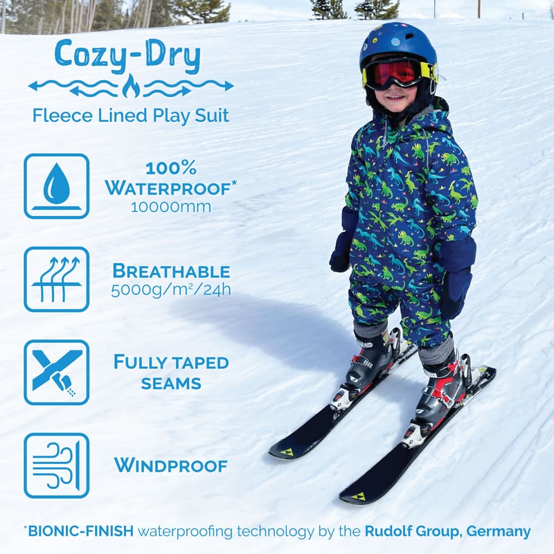 Kids Fleece Lined Rain Suits | Wild Child Waterproof | Jan & Jul