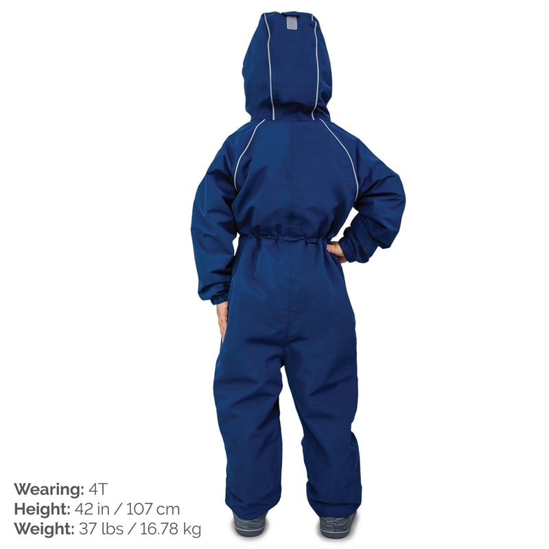 Kids Fleece Lined Rain Suits | Nebula Blue | Jan & Jul