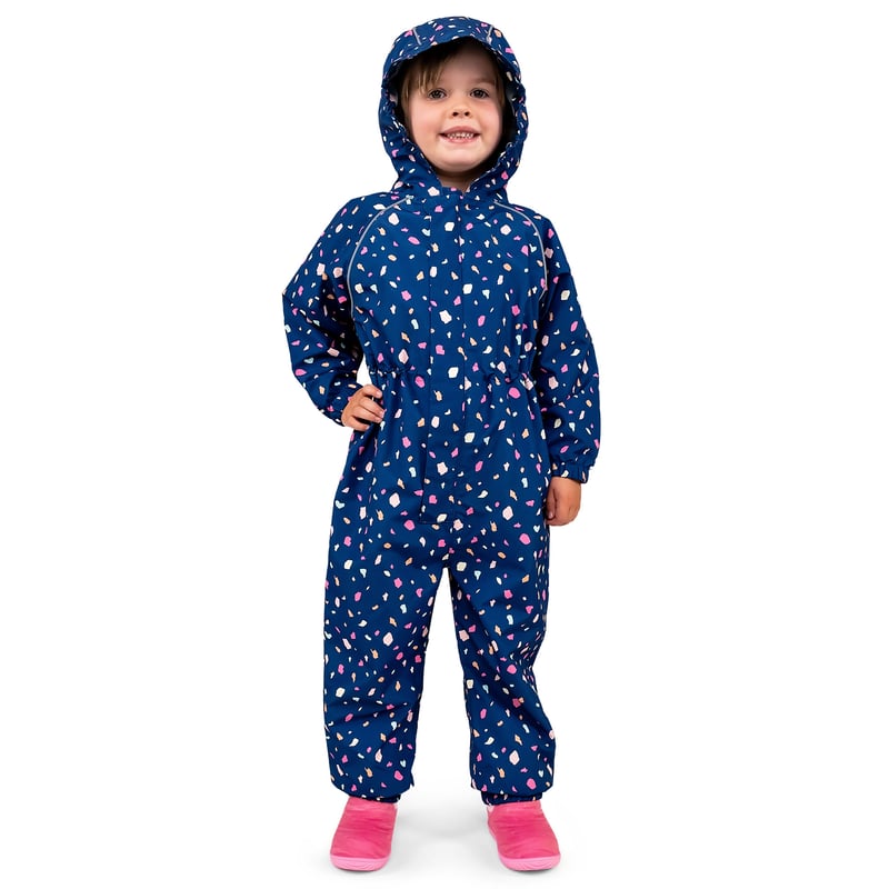 kids rainsuit (two prints available) – beo Images... Kids Fleece Lined Rain Suits | Terrazzo Waterproof | Jan & Jul