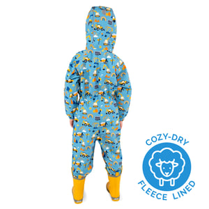 Kids Fleece Lined Rain Suits | Under Construction