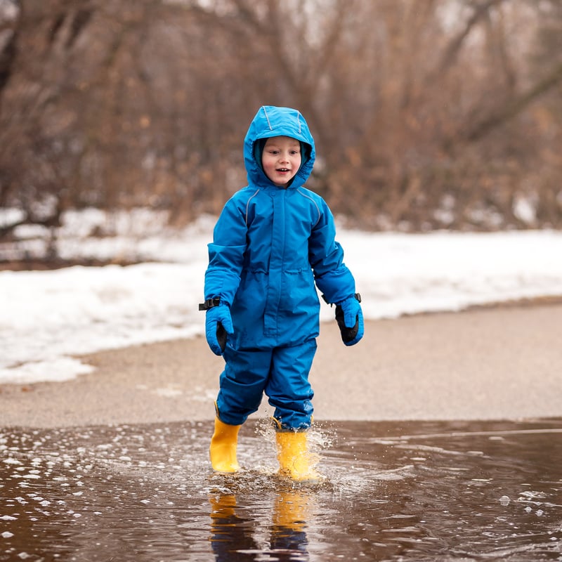 Kids Thin-Lined Rain Suits | Navy Dino Kids